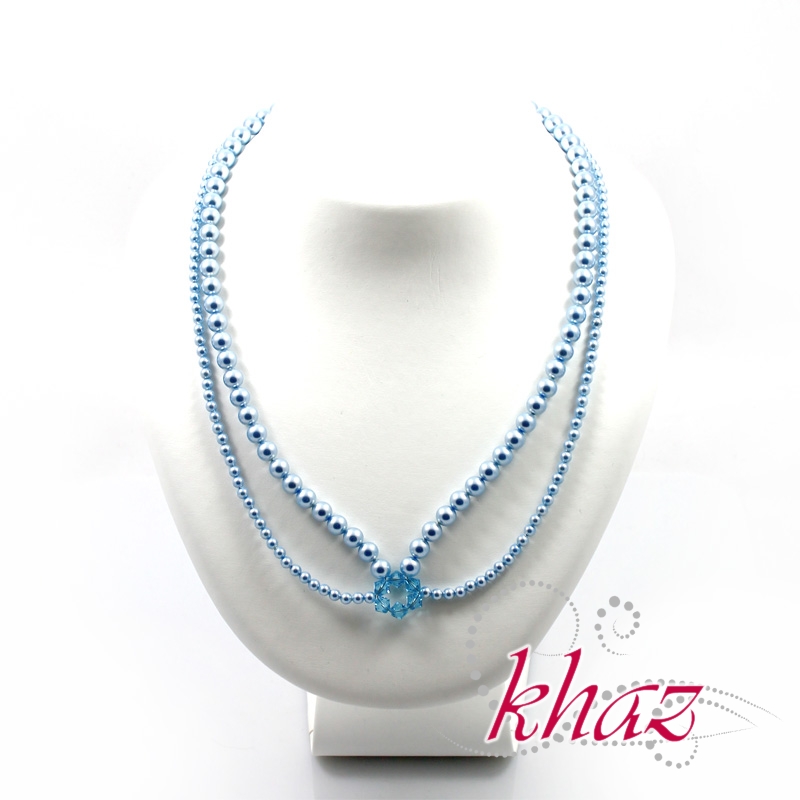 Kolekcja Pearl Lucky - niebieskie perły i kryształy