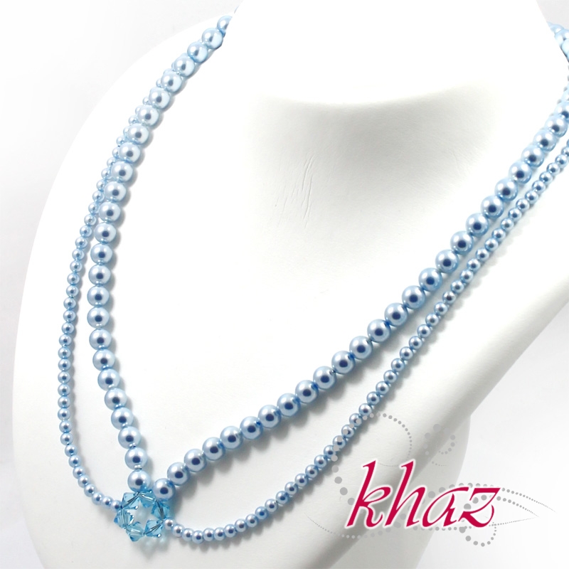 Kolekcja Pearl Lucky - niebieskie perły i kryształy